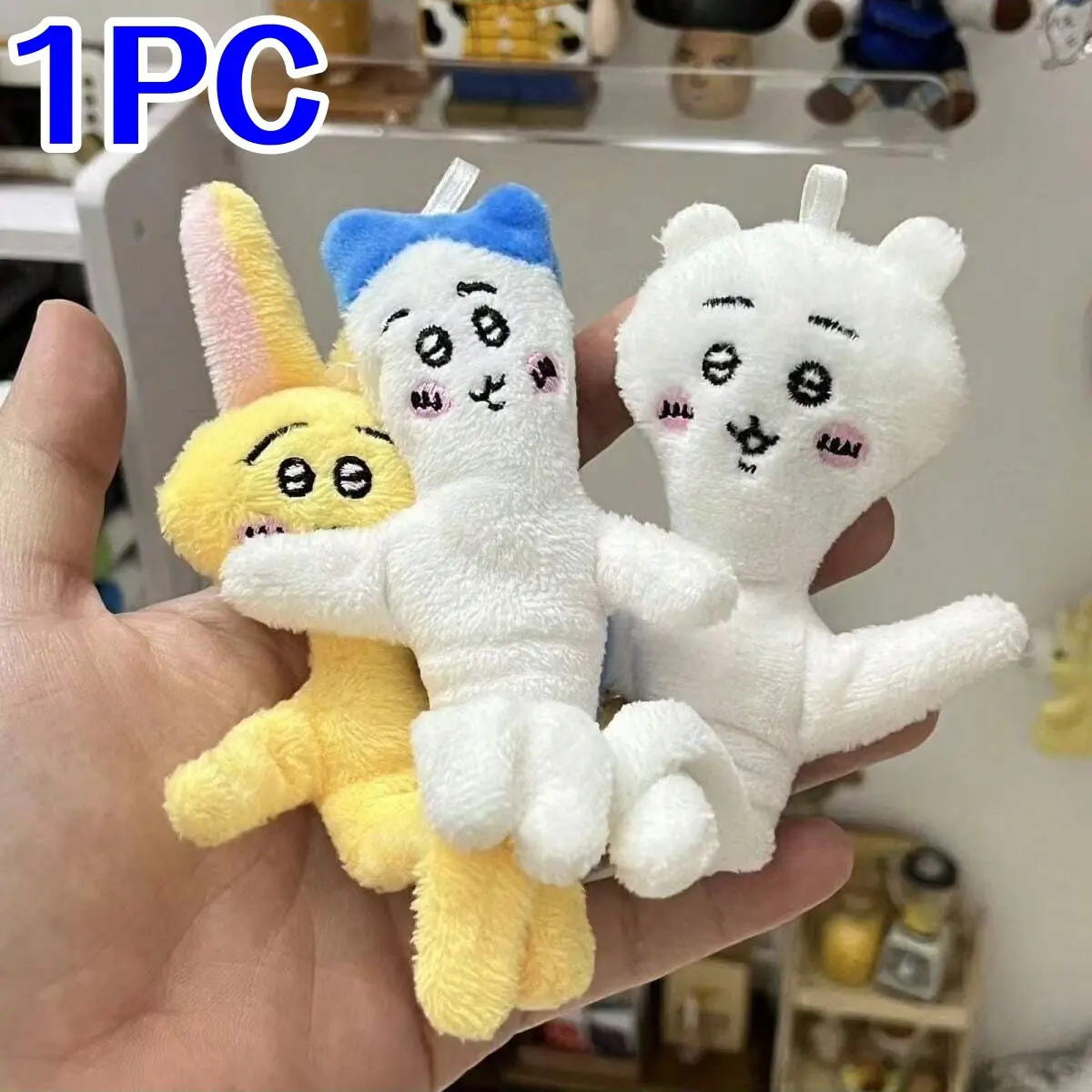 Chiikawa Funny Cosplay Prop Keychain Series Figures, Cute Kawaii Muscle Bag Charm, Key Charms, Stress Relief Toy, Unisex Accessory, Keychain Accessories, Perfect Gift Idea