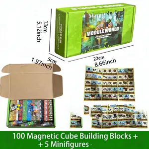 My Block World DIY Magnetic Blocks 2cm Small Particles Assembly Building Magnet Toy, Educational Intelligence Toy for Children, Stem Building Blocks