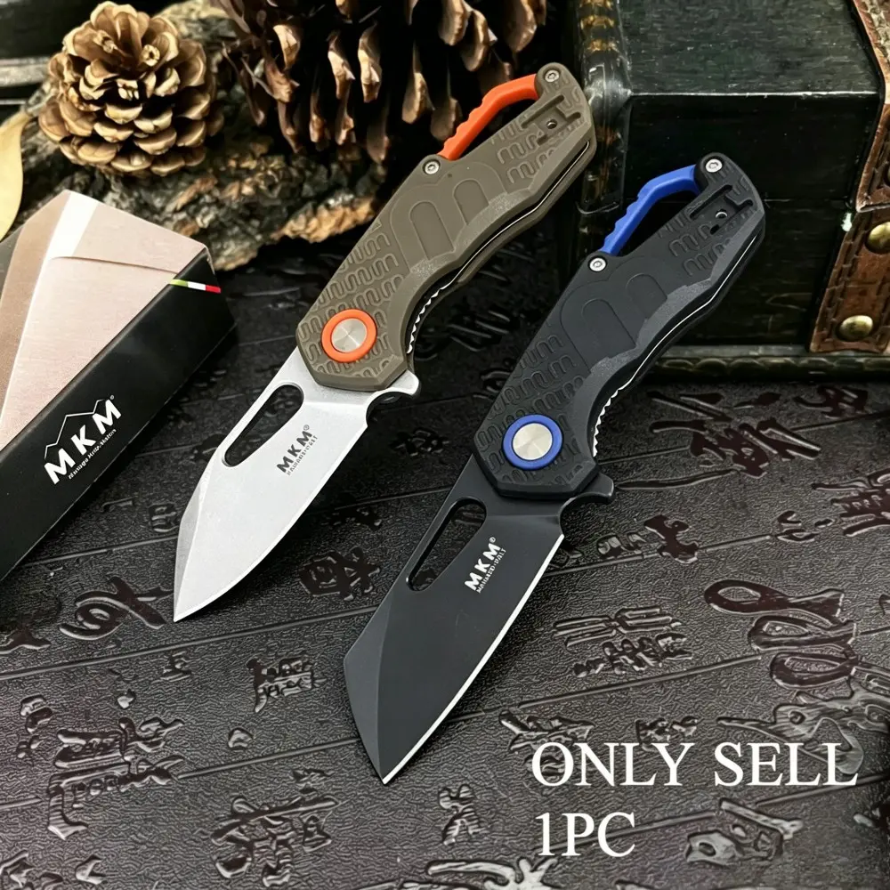 F0332 Mini Folding Knife with 8Cr13Mov Blade and Nylon Fiber Handle—EDC, Survival, Camping, Outdoor Survival Gear, Multi-Purpose Knife; Pocket-Sized Outdoor, Hiking, Rescue Tool Multi Functional Knives, Survival Equipment
