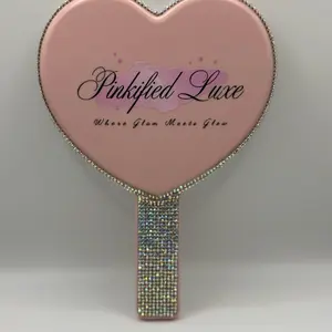 Bling Heart-Shaped Glam Mirror