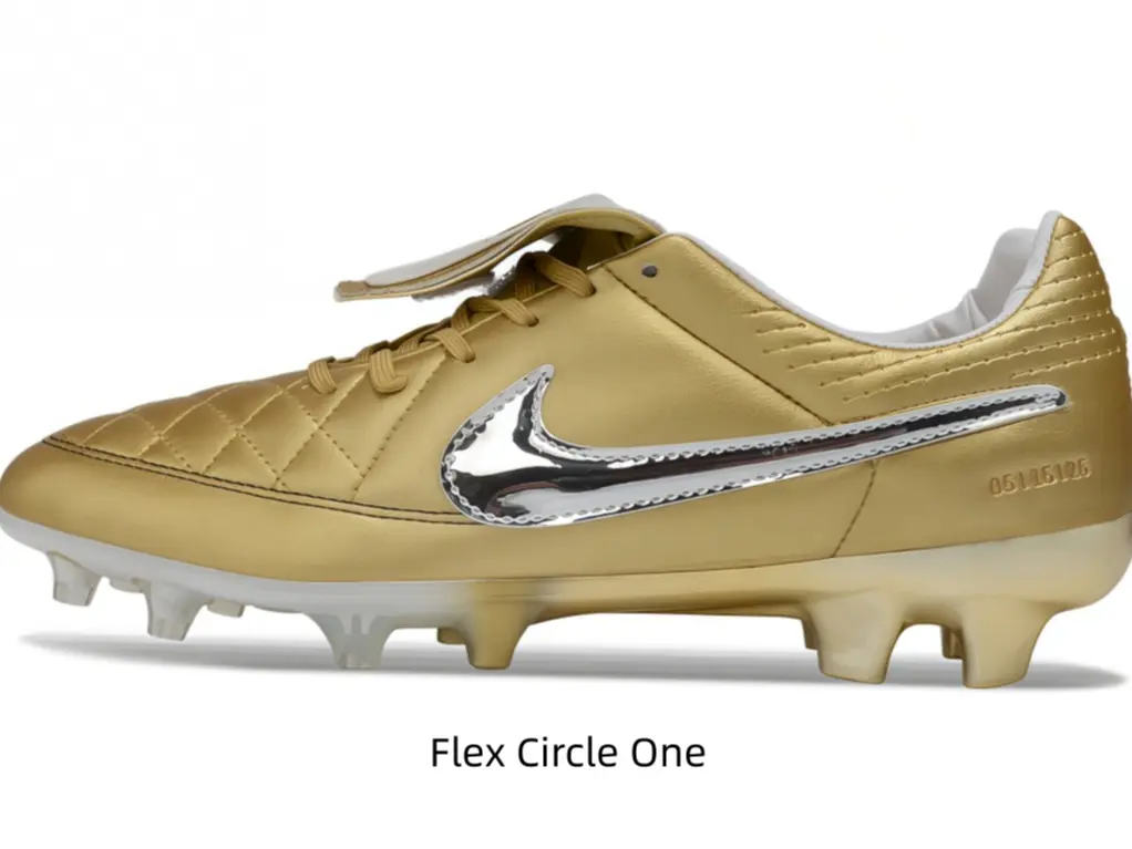 Professional Gold Football Boots Men - Silver Detail Soccer Cleats Non-Slip Studs Premium Look