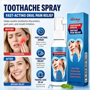South Moon Oral Care Spray with Peppermint Extracts for Teeth Whitening & Gums Repair Gentle Pain Relief Oral Spray Heal Oral Wounds Cleansing
