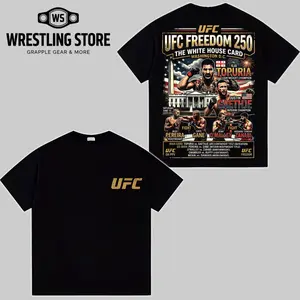 🥊 UFC Freedom 250 Oversized T Shirt Hoodie MMA Fight Night Graphic Tee UFC Fan Merch Streetwear Combat Sports Shirt High Quality Cotton Unisex Oversized Game Day Outfit Combat Sports Apparel TikTok US MMA Fan Gift