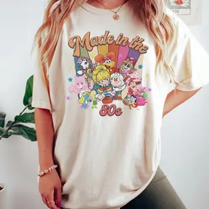 Cartoon Friends Nostalgia Shirt, Made in the 80s Shirt, 80s Tee, 80s Party Rainbow T-shirt, Vintage 1980 Tee, Birthday Gift For Her C