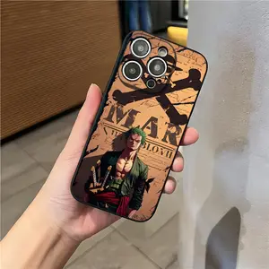 Anime One Piece Zoro  Phone Case for iPhone 17 Pro Max 15 Pro 16 14 Plus 12 13 Mini 11 Pro Shockproof Glass cover