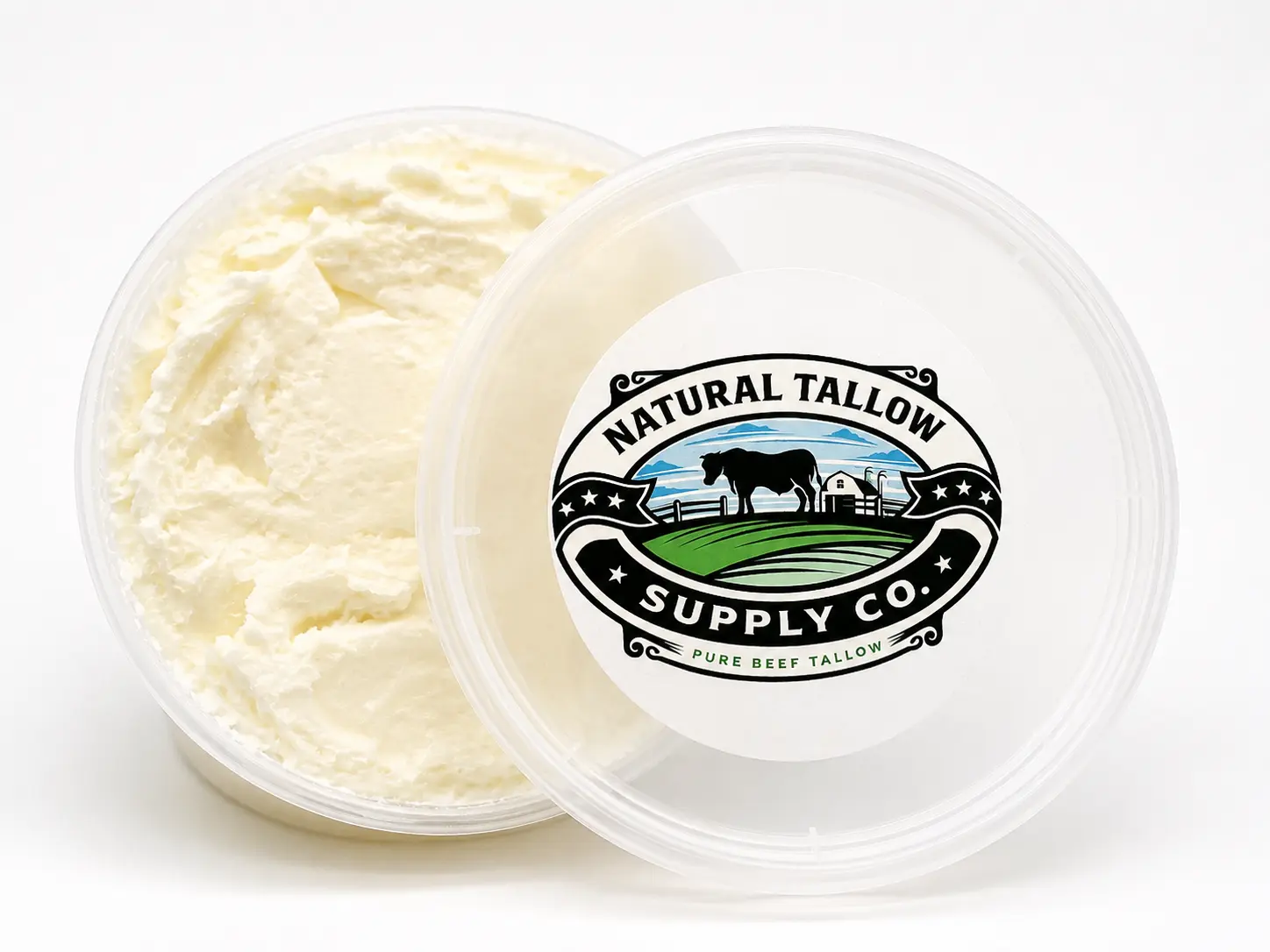 Natural Tallow Supply Co. Pure Beef Tallow, 8 oz – Rendered Tallow for Soap Making, DIY Balms, Body Butter & Personal Care Projects – Versatile Traditional Ingredient Body Care Cosmetic