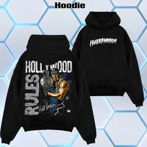 WWE 2026 - HulkHogan Washed Tee - Unisex T-Shirt - Hoodie Premium Cotton S-5XL American - Made Soft Relaxed Fit Pre-Washed Classic Look Menswear Tops Clothes Oversized Tshirt, Summer Outfits, Gift For Him Her