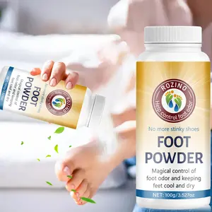 Rozino Foot Powder - 100g Magical Odor Control for Cool & Dry Feet - Simplify Your Daily Care Routine - No More Stinky Shoes