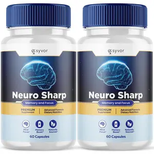Neuro Sharp Nootropic Brain Support Supplement All Natural Formula 120 Capsules 2 Pack