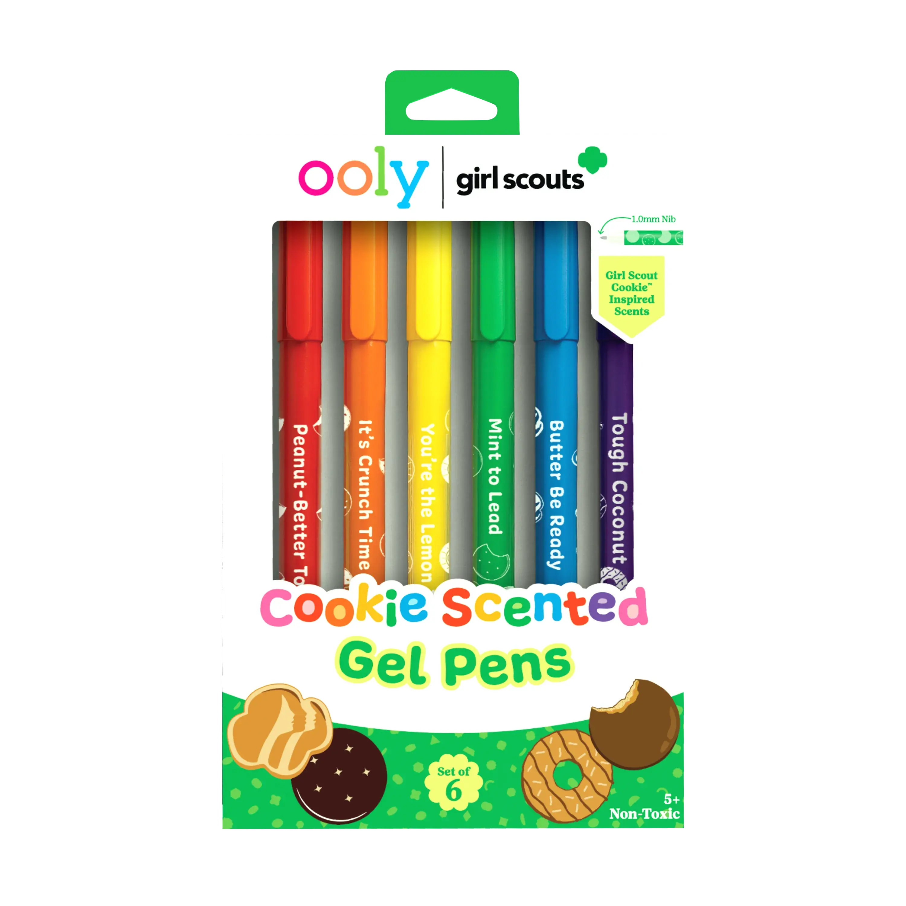 OOLY x Girl Scouts Cookie Scented Gel Pens - Set of 6