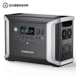 Dabbsson DBS2300 Portable Power Station, 2330Wh LFP Battery, 2200W Solar Generator for Outdoor Camping, Home Use, RV