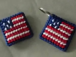 Mini United States Flag Keychain