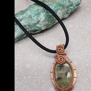 Wire wrapped pendant