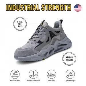 Women's Slip-Resistant Work Boots Steel Toe Safety Puncture Proof Breathable Lightweight Shoes All-Day Comfort Industrial Construction Protective Footwear for Women Working Outdoor Hiking