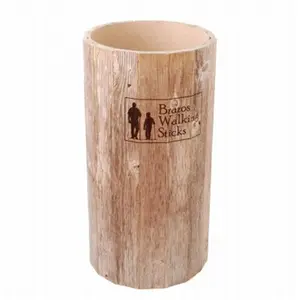 Brazos Walking Sticks Rustic Barrel Display Holder - Barrel Shape, 30" Height, 40 Pcs Capacity, Fits Hiking Sticks for Camping, Outdoor Use, Capacity 40 Pcs