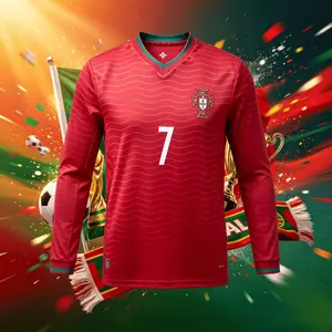 2026 Portugal 7# Cristiano Ronaldo Short And Long Sleeve Soccer Jersey Fans Version Breathable
