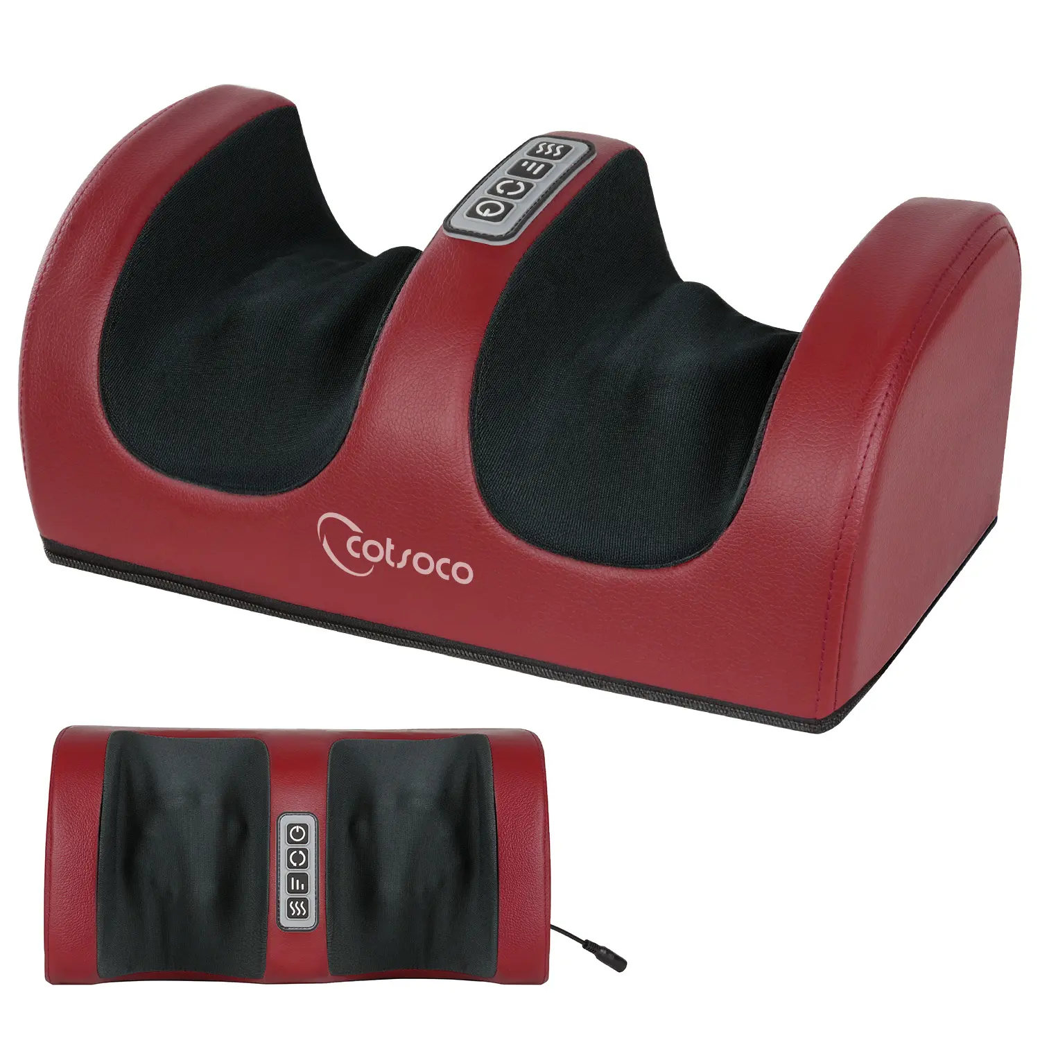 Shiatsu Foot Massager Machine with Heat, Foot and Calf Massager with Massage Roller, Deep Tissue Massager for Plantar Fasciitis, Pain Relief, Promotes Blood Circulation, Gifts for Women & Men