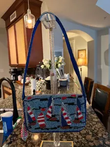 Trending Beaded Bags and Resort Collection - Sailboat with Matching Bag Charm