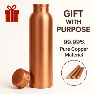 34oz pure copper water bottle, copper tumbler/copper cups for hydration