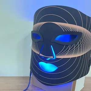 Manufacturer Customizable Facial Red Led Mask Beauty 4 Color Infrared Led Light Therapy Photon Face Silicone Mask