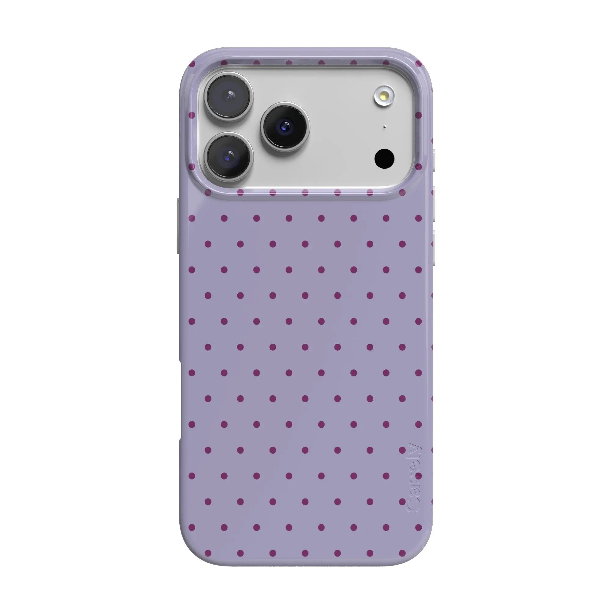 Casely On the Dot | Purple & Plum Polka Dot Classic MagSafe Case