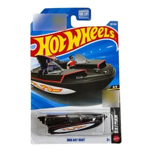 Hot Wheels mainline 1966 Bat Boat black TV inspired boat 3/5