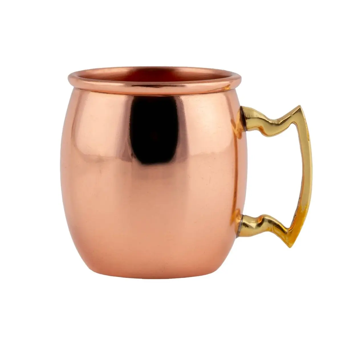 BarConic® Classic Stylish 2Oz. Copper-Plated Reusable Moscow Mule Mini Cup - Kitchen Drinkware for Adults, Reuse-Friendly Collectibles & Decorative Item