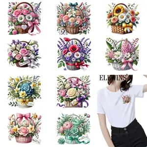 12 PCS Mother's Day Warm Foil Transfer DTF Foil for T-shirts Hoodies Jeans Backpacks Pillows Machine Washable Unisex Plastic Transfer Paper