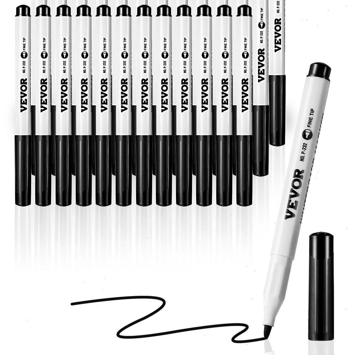 Whiteboard marker, erasable