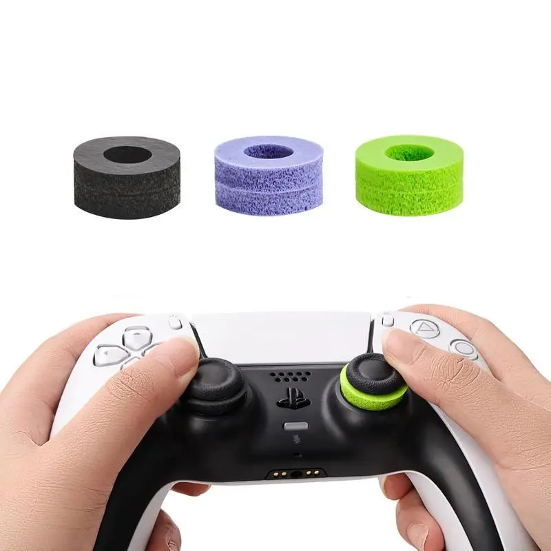 Precision Rings for PlayStation 4 PS5 Xbox One XBX Switch Pro & Scuf Controller Black Purple Green Aim Assist Motion Control Game Controller Accessory Rubber