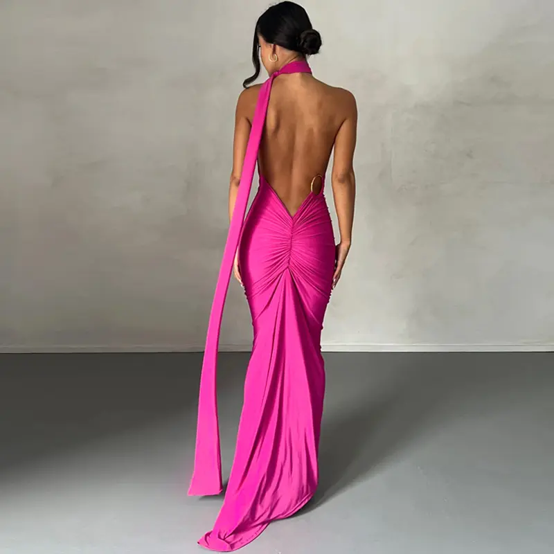Women's Backless One Shoulder Slit Thigh Dresses Halter Neck Bodycon Elegant Evening Maxi Dress for Summer Fall Vacation Party Club Clothing - TikTok Shop Women's Backless One Shoulder Slit Thigh Dresses Halter Neck Bodycon Elegant Evening Maxi Dress for Summer Fall Vacation Party Club Clothing - TikTok Shop