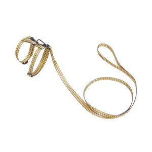 Plaid I-Shaped Classic Adjustable Leash for Safe Outdoor Adventures with Pets