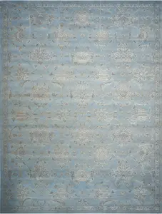 Nourison Home Silk Infusion SIF01 Blue Transitional Loomed Rug
