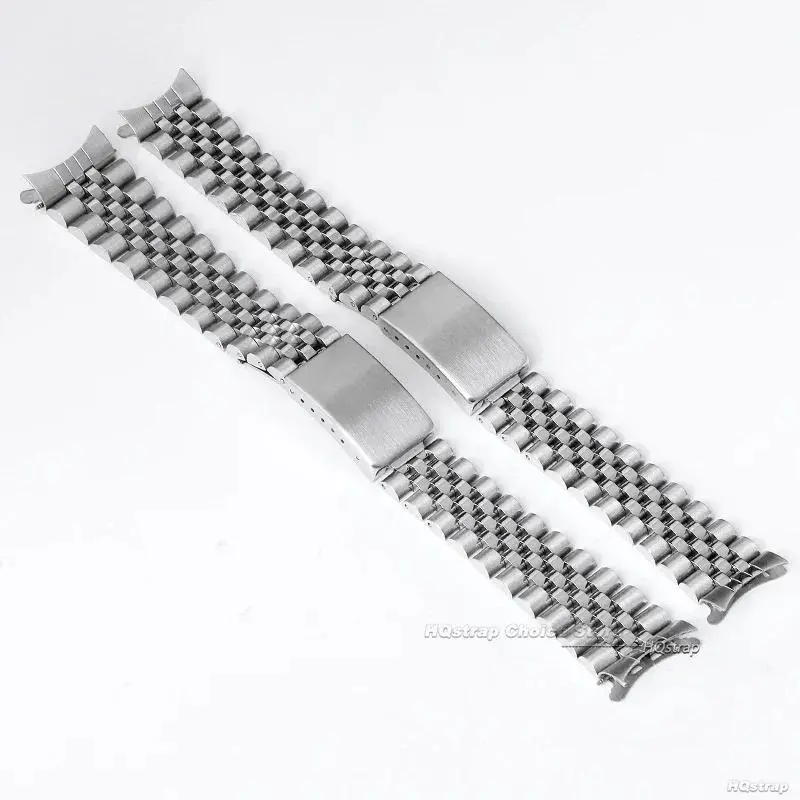 18mm 19mm 20mm 21mm Solid Stainless Steel Watchband for Rolex DATEJUST Curved End Metal Wristband for Jubilee Business Bracelet