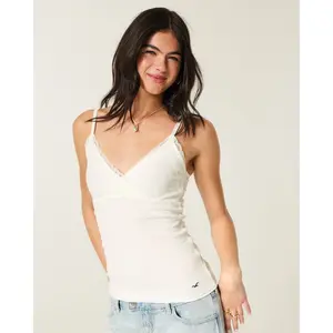 Hollister Wrap Lace Trim Layering Cami Hollister Wrap Lace Trim Layering Cami