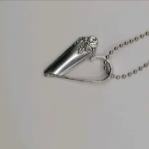 Vintage Spoon Heart Pendant - One-of-a-Kind Eco-Friendly Jewelry