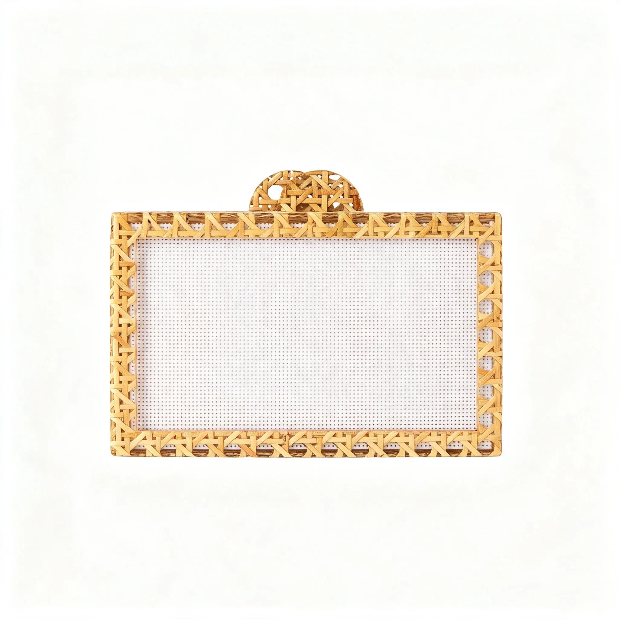PSBIY DIY Embroidery Acrylic Clutch Purse, Removable Plastic Canvas Evening Bag for Cross Stitch, Personalized Party Handbag