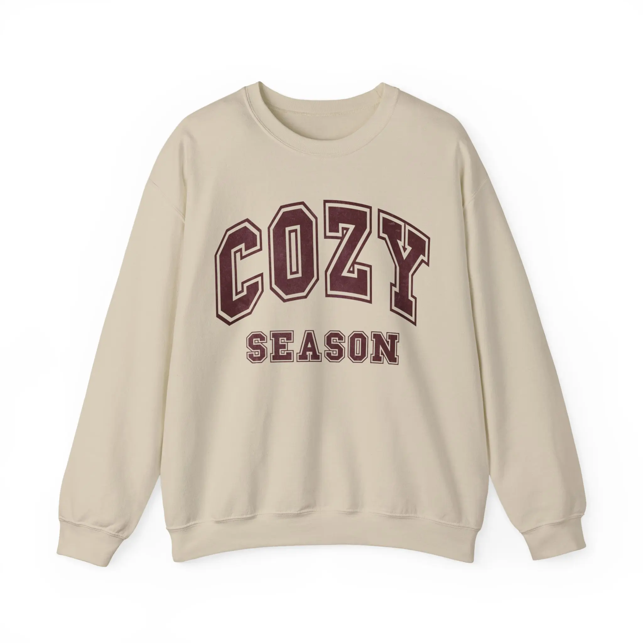 Cozy Season Crewneck Sweatshirt | Heavy Blend Cotton Graphic Pullover | Fall Winter Streetwear | Men's & Women's Casual Top