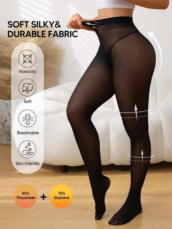 Women's Ultra Sheer Control Top Pantyhose, Fashion Support Stockings, Comfortable & Stylish Design, Perfect for Daily Wear