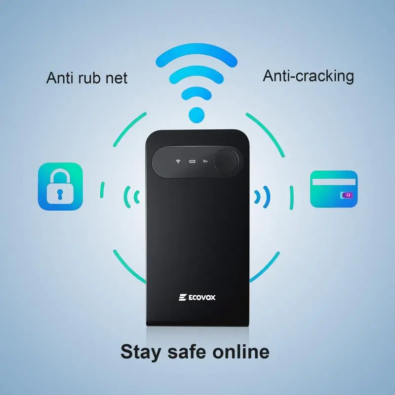 Travel Portable WiFi Router - No SlM Card Needed Upgraded Wifi6 Mobile Hotspot with Free 1GB Data  Connects 9Devices Smart App Controlled for outdoor sports& Camping Thanksgiving Birthday Gift