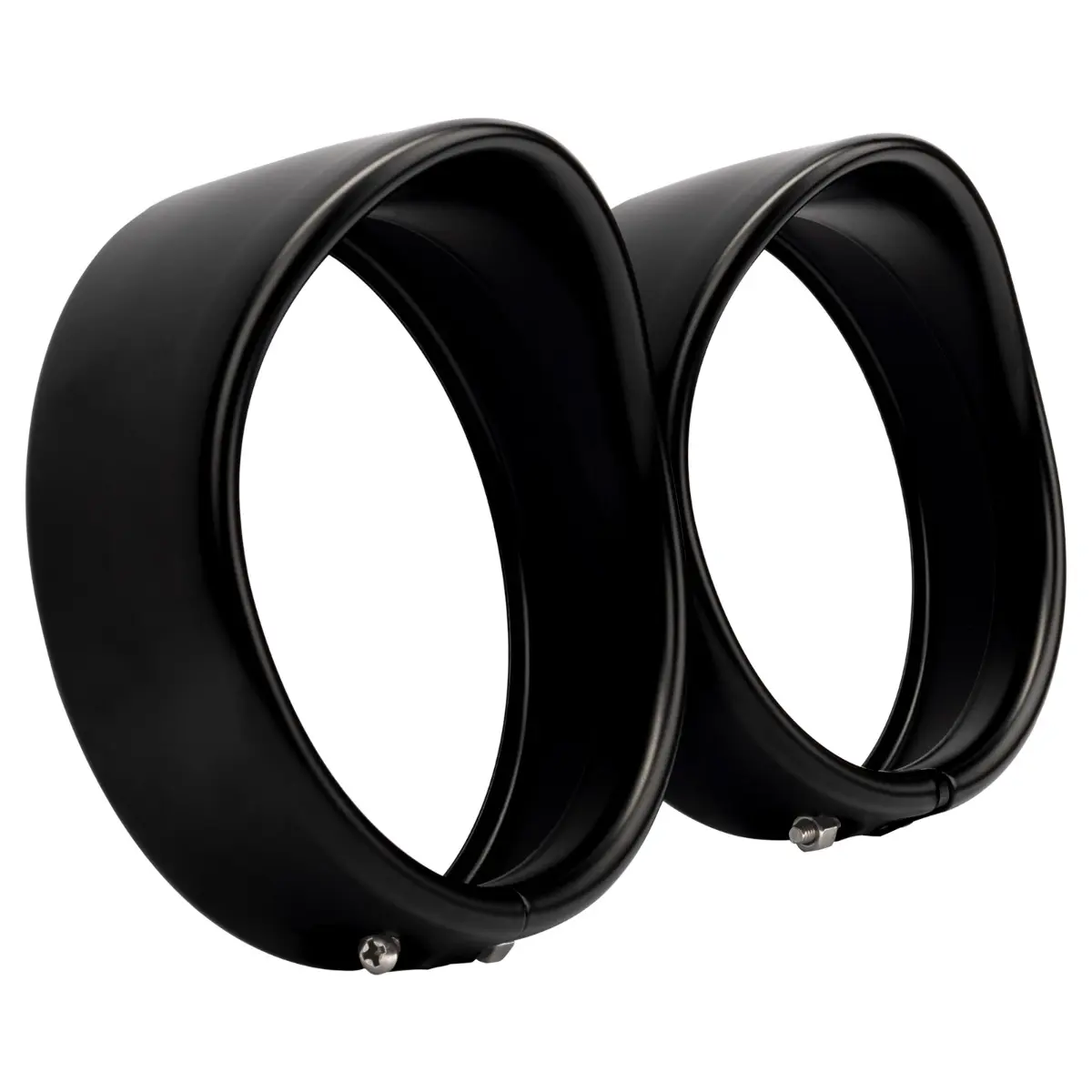 4.5" Auxiliary Light / Passing Lamp Visor Trim Rings for Harley-Davidson® | Matte Black