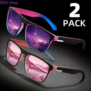 Couple's Classic Square Frame Sunglasses for Women, Oversized Solid Bold Frames, TAC Lenses, Composite Material, Metal Hinges, UV Protection, Sporty Trendy Stylish Sunglasses, Women's Accessories for Sports, Parties, Sporty Sunglasses