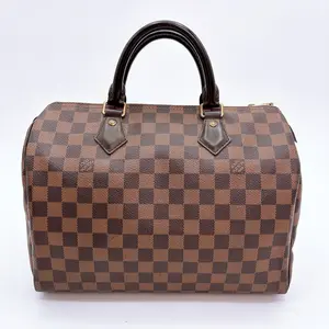 Pre-owned Louis Vuitton canvas Tote Bags Damier Ebene Speedy 30