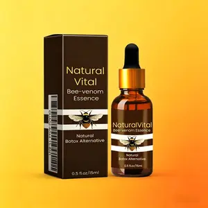 Facial anti-wrinkle essence contains panthenol, sodium PCA, and bee venom facial essence. It moisturizes, tightens, and softens the skin, reduces fine lines, and revives the vitality of the skin.
