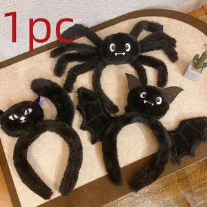 Halloween Pumpkin Spider Headband, Funny Cosplay Party Accessory, Perfect Gift for Girlfriend, Women's Halloween Costume Hair Clip