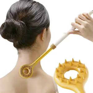 Multi-Functional Extendable Back Scratcher, Long Handle Dual-Sided Itch Relief Tool, Comfortable and Effective Back Scratchers for Adults, Body Care Tool