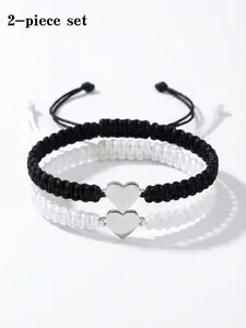 Women Stainless Steel Hand Bracelet Set, Bracelet for Couples, Casual Plain Design, Perfect Gift for Women & Girls, All-Season Wearable Jewelry