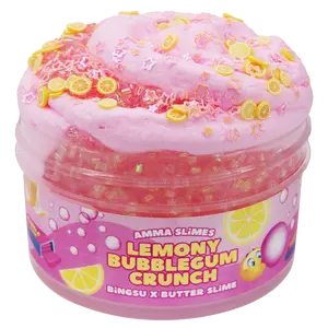 Amma Slimes • Lemony Bubblegum Crunch • Scented Bingsu x Butter Slime