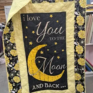 i love you to the moon quilt