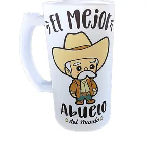 16oz Frosted Mug, El Mejor Abuelo Father's Day Gift